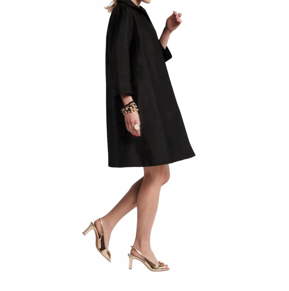 NEW FRANCES VALENTINE women's charlotte topper jacket in black - Picture 3 of 5